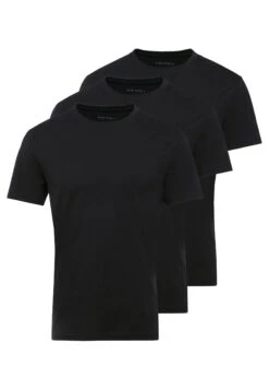 Pier One 3 Pack - Camiseta Básica - Black -Pier One 005c814e690b4d8d8ed1c6e6ed983c29