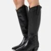 Pier One Leather - Botas Camperas - Black
