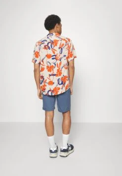 Pier One Linen Blend Drawcord Shorts- Shorts - Blue -Pier One 0fefc1229bd140f59c628594c0f5cb16