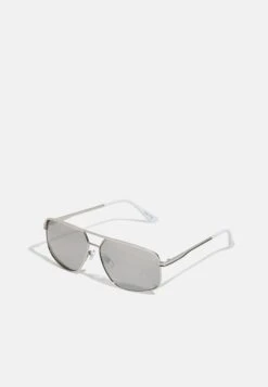 Pier One 11 Pier One Unisex - Gafas De Sol - Silver-Coloured, Black