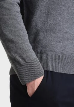 Pier One Chaqueta De Punto - Dark Grey Melange -Pier One 1248d35da7cb41e3bdbc2fab1f01cdef