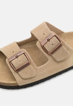 Pier One Leather Unisex - Pantuflas - Beige -Pier One 1ac33122e3c841b6b5f9c0afc4c244b0