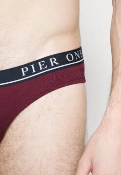 Pier One Branded Waistband Briefs 3 Pack - Braguitas - Dark Blue /Green/Bordeaux -Pier One 208437927cd54529b2ae47a824e20a21