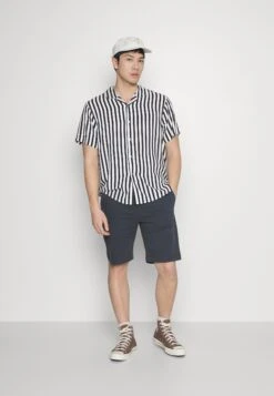 Pier One Camisa - Dark Blue/White -Pier One 2509c7e2d0d64b48878b9d6c417720f6