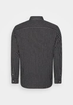 Pier One Flannel Stripes- Camisa - Dark Grey -Pier One 254e1052c3594208a081361581b72edd