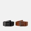 Pier One 2 Pack Unisex - Cinturón - Black/Cognac -Pier One 2f8356d00e94424e9b370f49a86d96f0