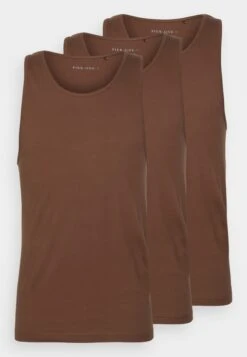 Pier One 3Pck Skin Tone Rib Vest- Camiseta Interior - Brown -Pier One 441df9f4c8f242f193b2f72b7d9c6a28