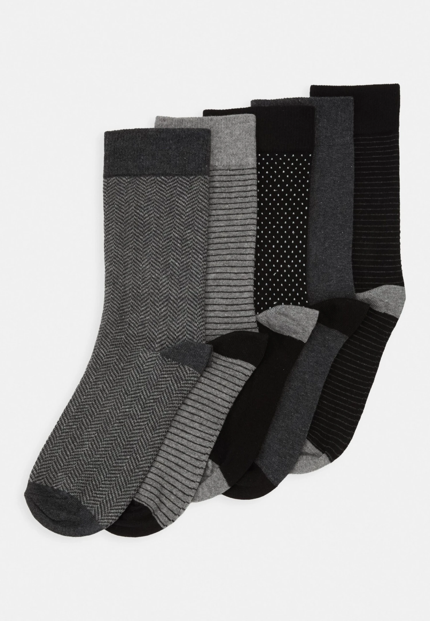 Pier One 5 Pack - Calcetines - Black 3 Pier One 5 Pack - Calcetines - Black