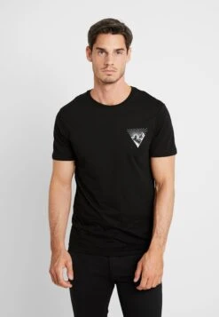 Pier One Camiseta Estampada - Black
