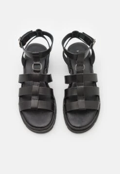 Pier One Leather - Sandalias - Black -Pier One 655a80499ced4f70bf6d192e659fa89e