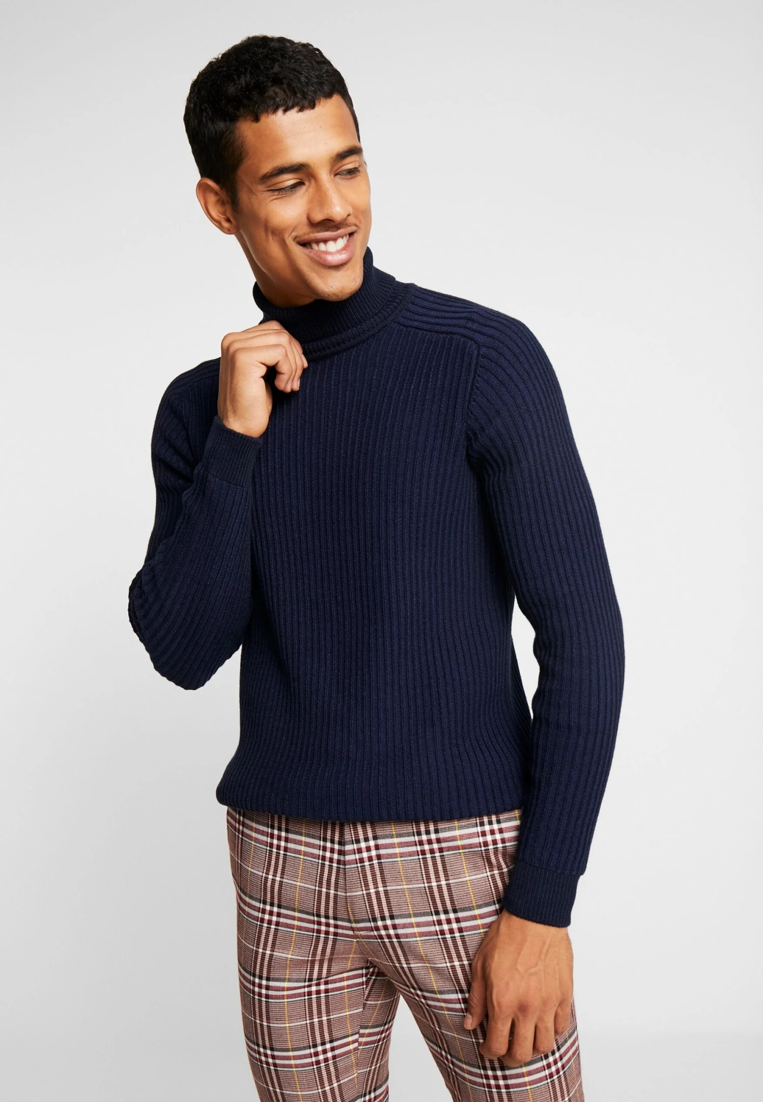 Pier One Jersey De Punto - Mottled Dark Blue 3 Pier One Jersey De Punto - Mottled Dark Blue