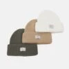 Pier One Unisex 3 Pack - Gorro - Beige/Green/White