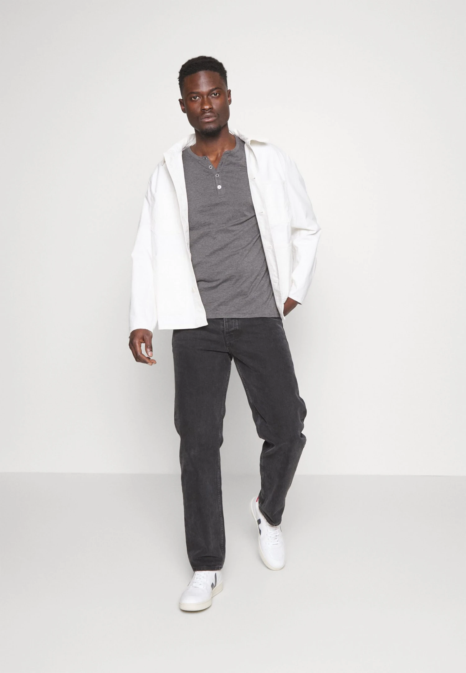 Pier One Camiseta De Manga Larga - Dark Grey Melange 4 Pier One Camiseta De Manga Larga - Dark Grey Melange - Imagen 2