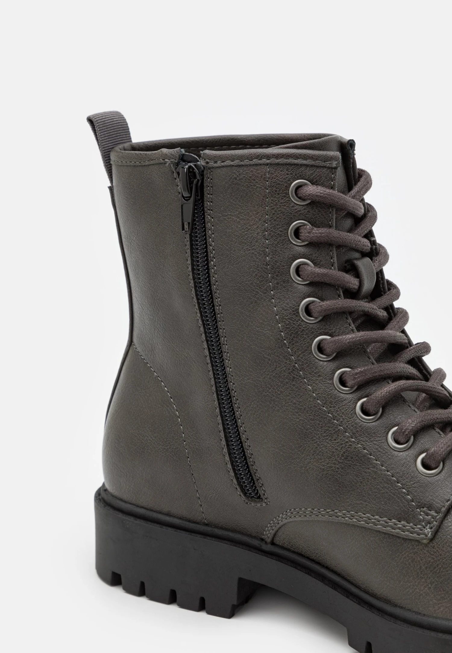 Pier One Unisex - Botines Con Cordones - Grey 8 Pier One Unisex - Botines Con Cordones - Grey - Imagen 6