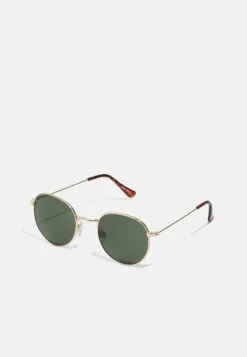 Pier One 5 Pier One Unisex - Gafas De Sol - Gold-Coloured/Green