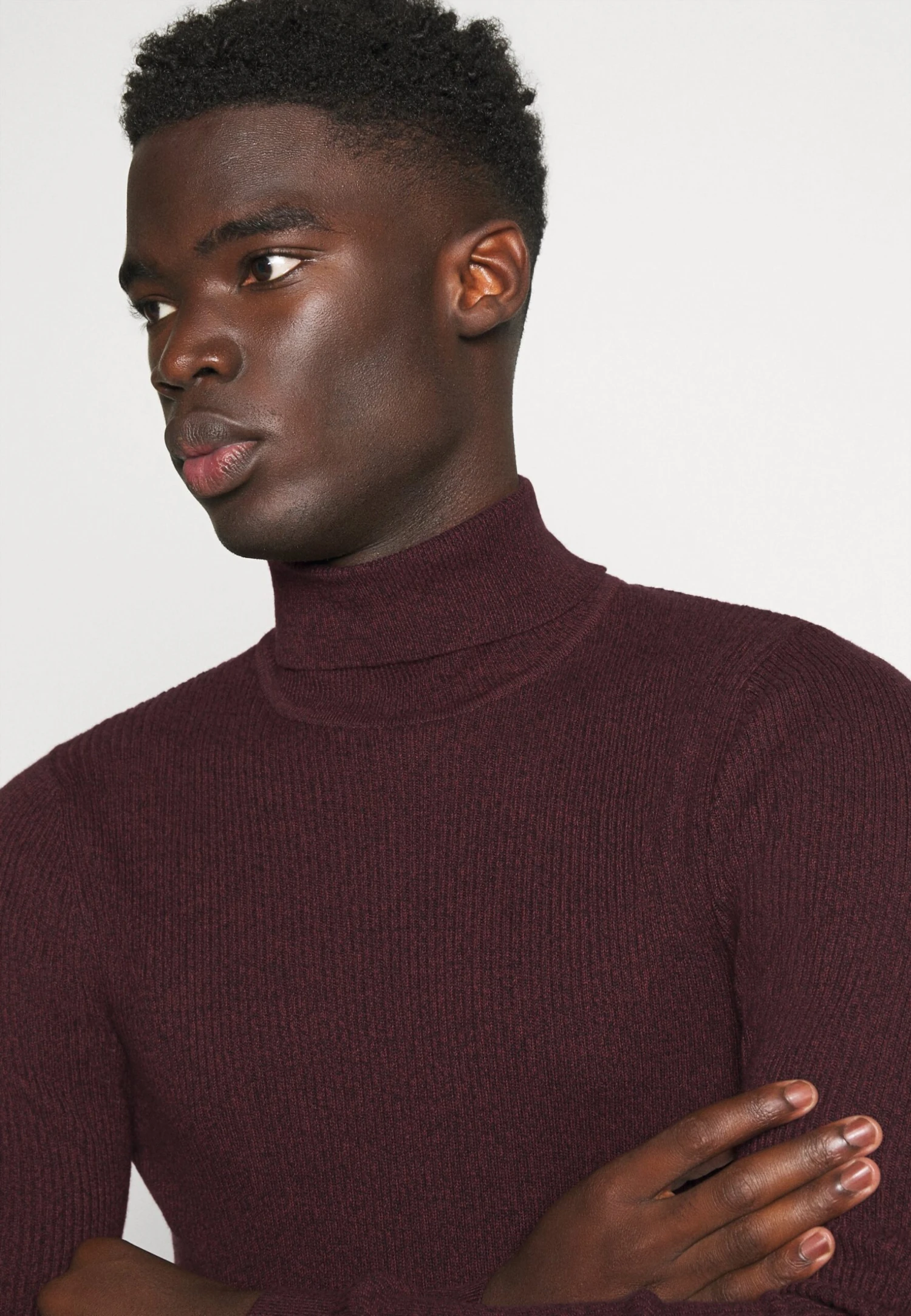 Pier One Muscle Fit Turtle - Jersey De Punto - Mottled Bordeaux 6 Pier One Muscle Fit Turtle - Jersey De Punto - Mottled Bordeaux - Imagen 4