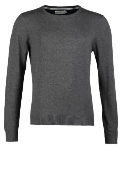 Pier One Basic Crewneck - Jersey De Punto - Dark Grey Melange -Pier One a544139b03e5432e9796573c491ff748