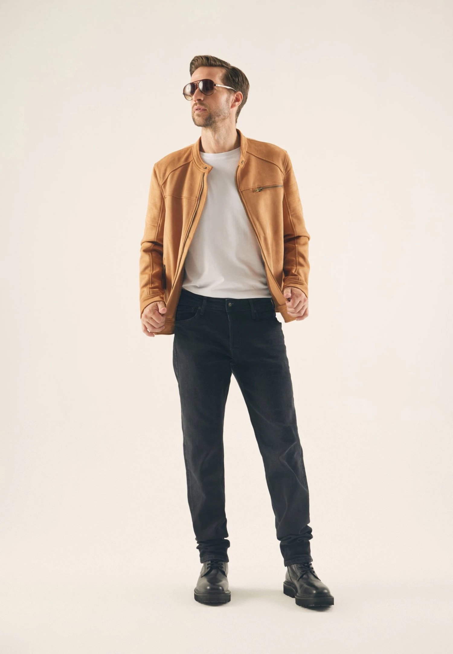 Pier One Chaqueta De Cuero Sintético - Cognac 4 Pier One Chaqueta De Cuero Sintético - Cognac - Imagen 2