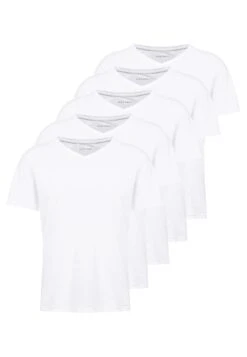 Pier One 5 Pack - Camiseta Básica - White -Pier One aaec20eea5684fdcadc437e90f270976