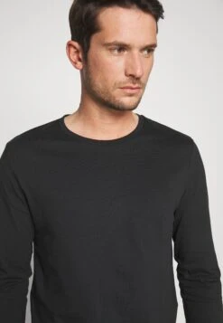 Pier One 2 Pack - Camiseta De Manga Larga - White/Black -Pier One abe5f01df1c144a5b727bffa4e9f9909