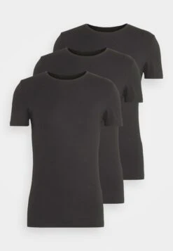 Pier One 3 Pack Muscle Fit- Camiseta Básica - Black -Pier One ae0e343dfa2647b68dad7cd6f5e6671e