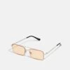 Pier One Unisex - Gafas De Sol - Silver-Coloured, Orange -Pier One b33976f6e44349a1b7687bc073608575