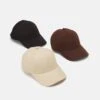 Pier One Unisex 3 Pack - Gorra - Black/Dark Brown/Beige -Pier One c2733f675ca44ebd8c1145369473dacc