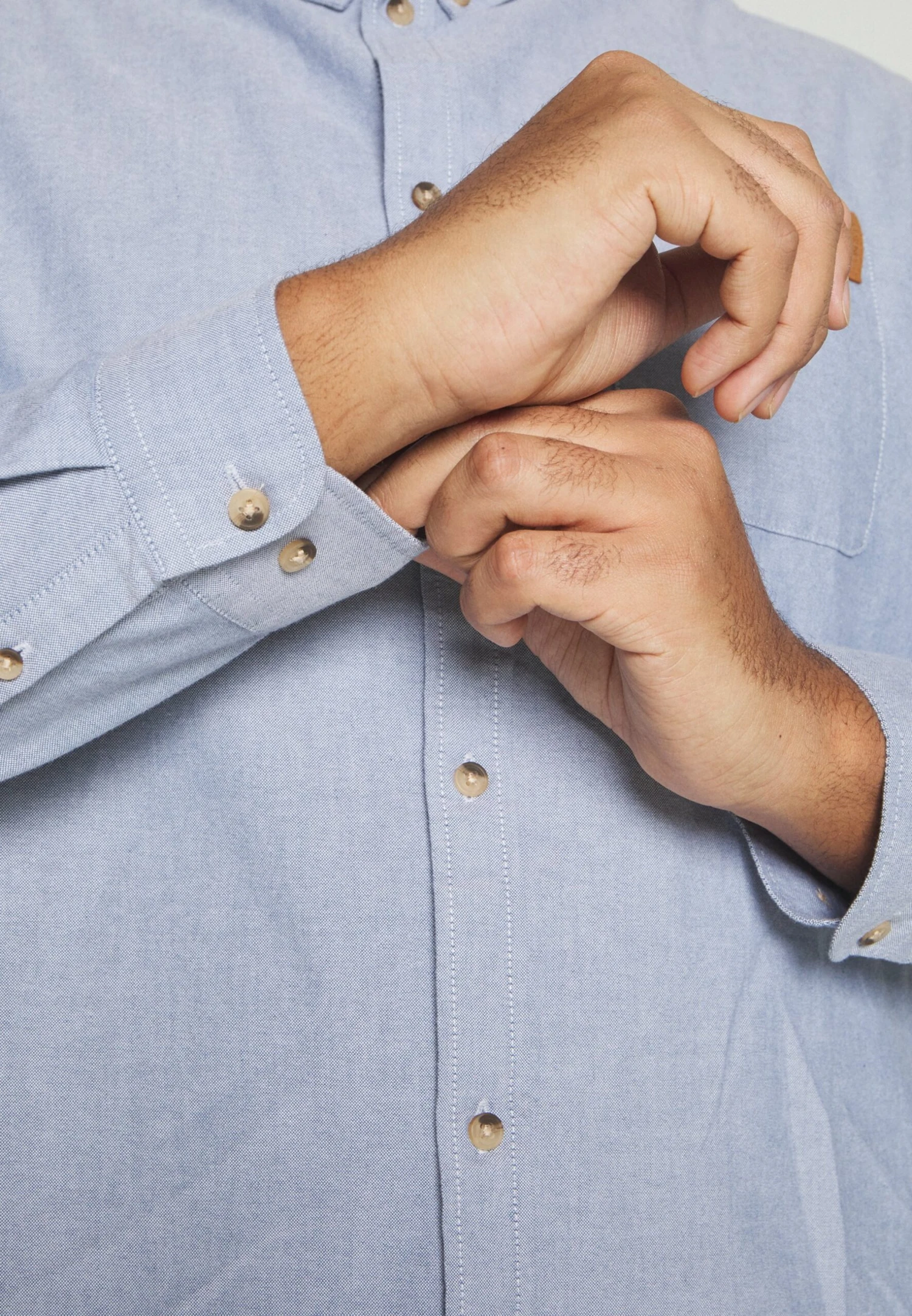 Pier One Oxford - Camisa - Light Blue 6 Pier One Oxford - Camisa - Light Blue - Imagen 4