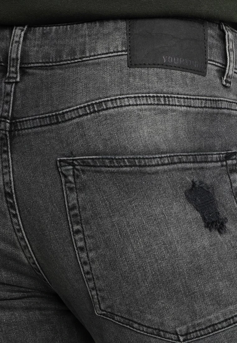 Pier One Vaqueros Pitillo - Black Denim 8 Pier One Vaqueros Pitillo - Black Denim - Imagen 6