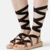 Pier One Leather - Sandalias Con Plataforma - Black -Pier One d6568c00d78c4b13bf3ce4470f4bc9a7