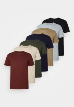 Pier One 7 Pack - Camiseta Básica - Black/Dark Blue/Dark Green 22 Pier One 7 Pack - Camiseta Básica - Black/Dark Blue/Dark Green -Pier One d74e2d3540cf40e38472cc37d83d230d