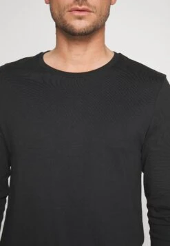 Pier One 2 Pack - Camiseta De Manga Larga - White/Black -Pier One f0a28af1295b4a3493b2067c515db83b