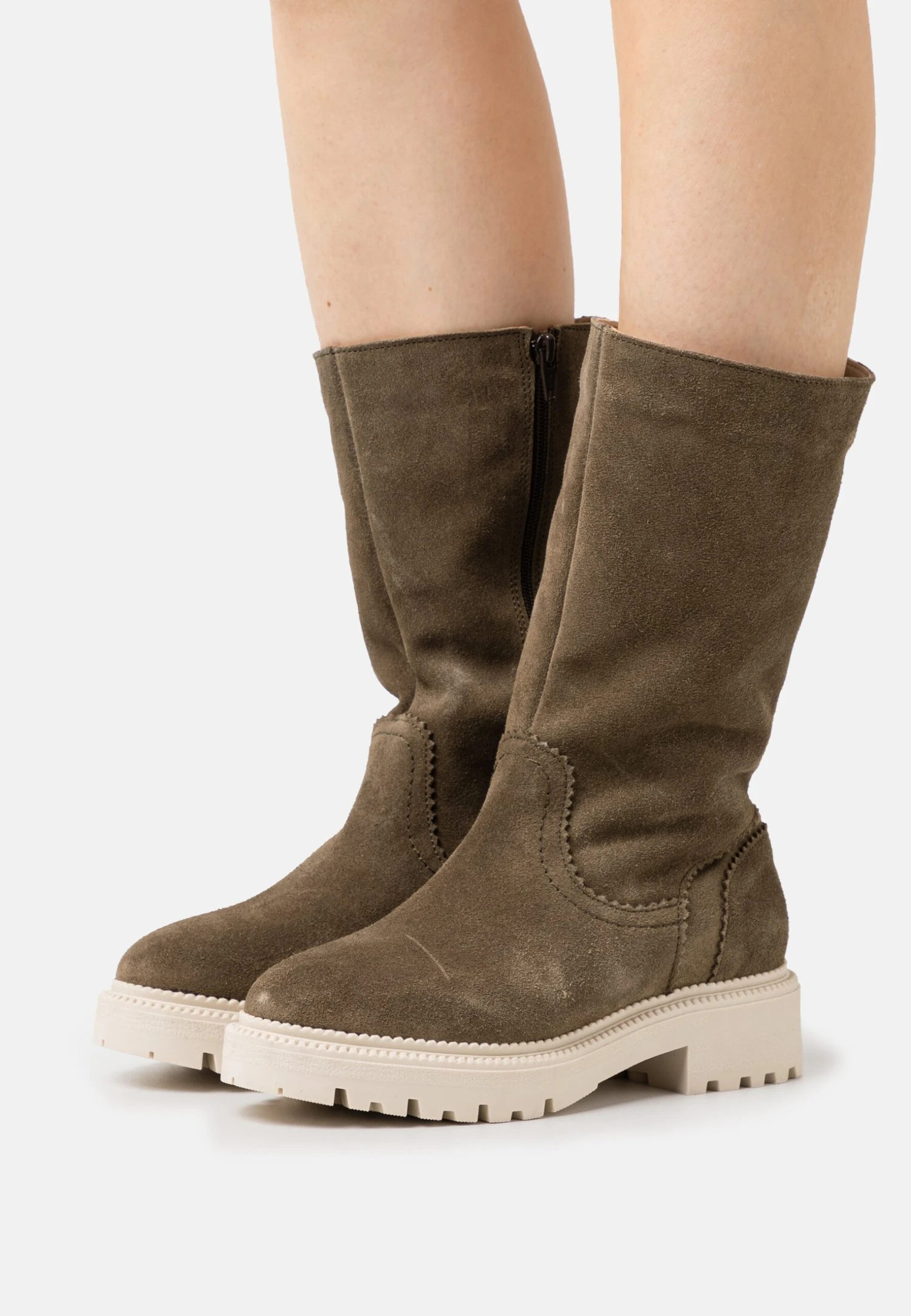 Pier One Leather Winter Boot - Botas - Khaki 3 Pier One Leather Winter Boot - Botas - Khaki