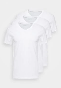 Pier One 3 Pack- Camiseta Básica - White -Pier One f303a530b2ca4ce1b1fd875519edd597